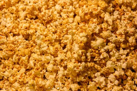 Popcorn texture background. texture background.の写真素材
