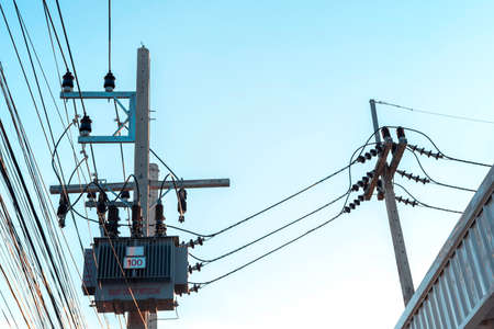Transformer transmission electricity convert high voltage to low voltage, Distribution Transformer...
