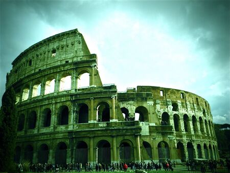 A picturesque of the Coliseum, Rome, Italyのeditorial素材