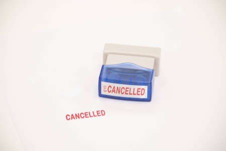cancelled stampの写真素材