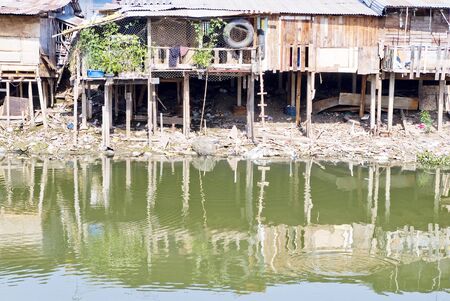 poor house at bangkokの写真素材