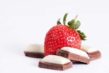 Strawberry and Chocolateの写真素材