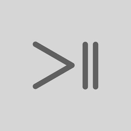 play and pause button vector icon isolated on grey backgroundのイラスト素材