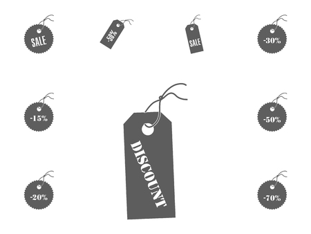 Sale and discount vector illustration icons setのイラスト素材