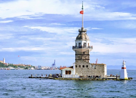 The Maiden's Tower. kiz kulesi in istanbul, Turkey.
