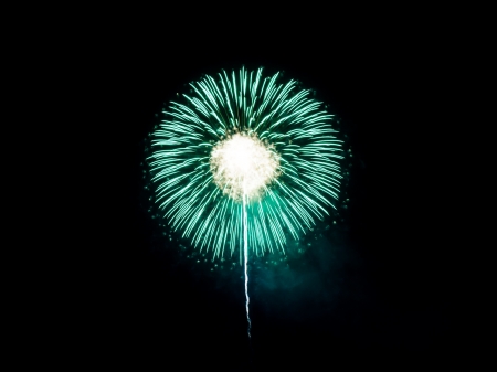 Colorful fireworks in the night sky の写真素材
