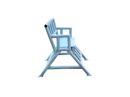 Gray field chair isolated on white