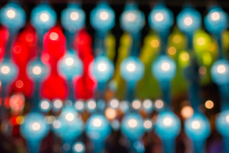 Abstract colorful circular bokeh backgroundの写真素材