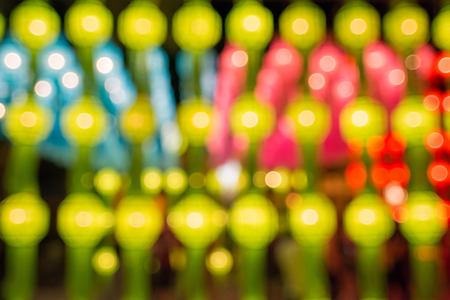 Abstract colorful circular bokeh backgroundの写真素材