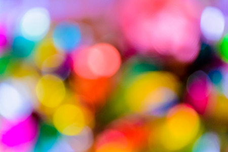 Abstract colorful circular bokeh background.の写真素材