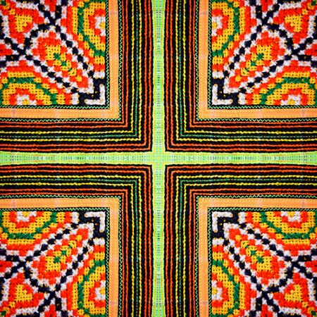 Abstract background pattern made from traditional thai fabric, endless pattern for wallpaper.