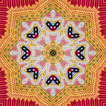 Background pattern made from traditional thai sarong pattern.