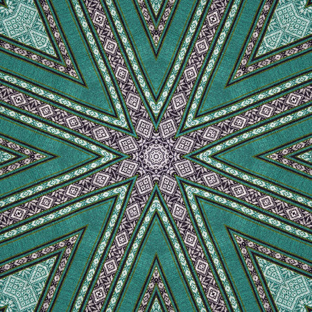 Background pattern made from traditional thai fabric  pattern.