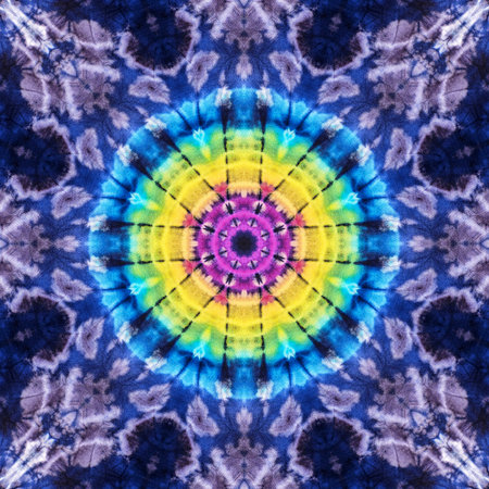Abstract background pattern made from tie dye fabric, endless pattern for wallpaper.の写真素材