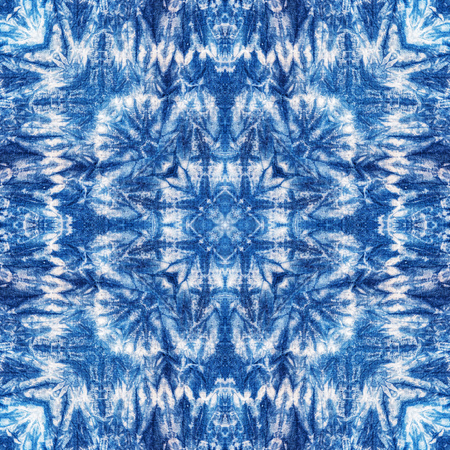 Abstract background pattern made from tie dye fabric, endless pattern for wallpaper.の写真素材