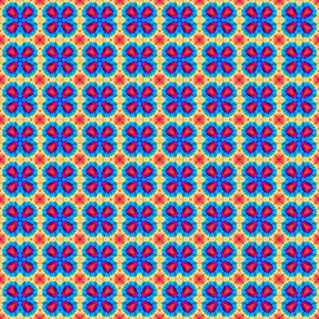 Abstract background pattern made from tie dye fabric,  kaleidoscope  pattern, endless pattern for...