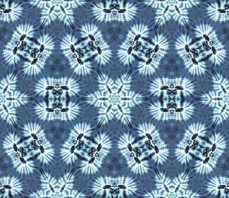 Abstract background pattern made from tie dye fabric,  kaleidoscope  pattern, endless pattern for...