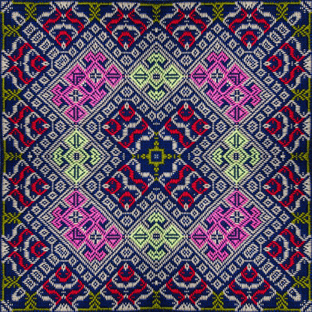Abstract background pattern made from traditional thai sarong pattern, endless pattern for...