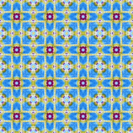 Abstract background pattern made from tie dye fabric,  kaleidoscope  pattern, endless pattern for...