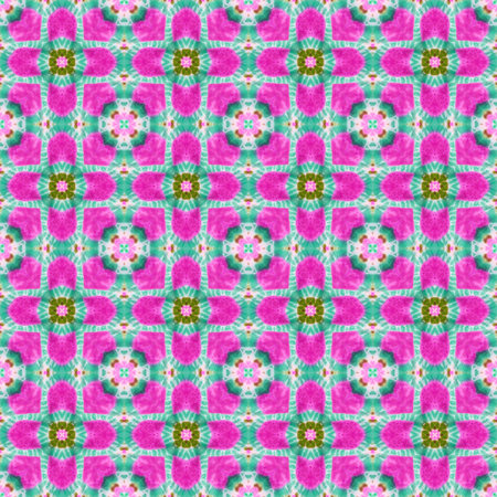 Abstract background pattern made from tie dye fabric,  kaleidoscope  pattern, endless pattern for...