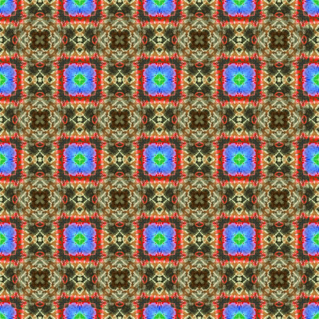 Abstract background pattern made from tie dye fabric,  kaleidoscope  pattern, endless pattern for...