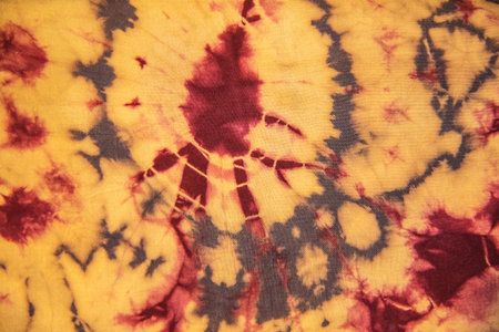 Texture tie dyed fabric for background.