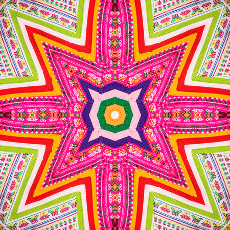Colorful abstract kaleidoscope or endless pattern for background used.の写真素材