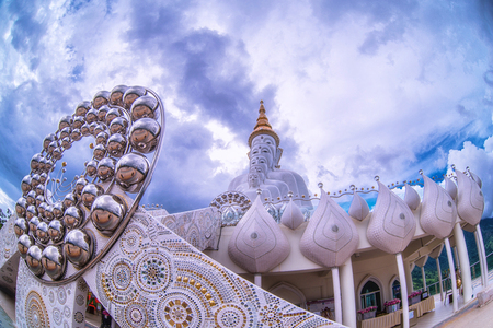 Beautiful temple is name Wat Phasornkaew . Located in Khao Kho, Phetchabun province northern of Thailand.の写真素材