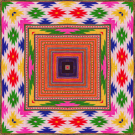 Colorful abstract kaleidoscope or endless pattern for background used.