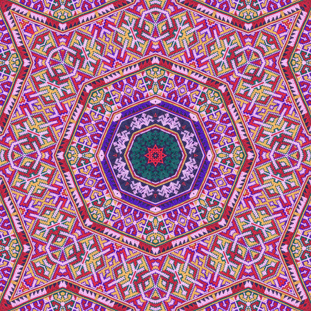 Seamless kaleidoscope or endless pattern for ceramic tile, wallpaper, linoleum, textile, web page...