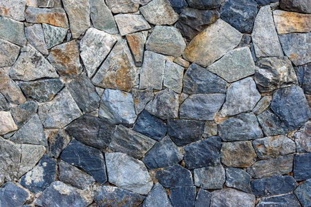Texture of Stone wall for background, old rock wallの写真素材