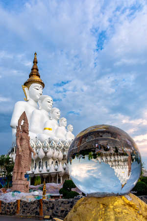 Beautiful temple is name Wat Phra Thart Pha Son Kaew Located in Khao Kho, Phetchabun province of Thailand. Buddhist monastery and temple of public.の写真素材