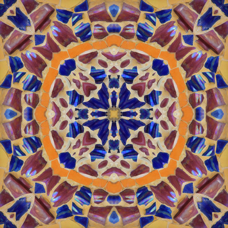 Seamless kaleidoscope or endless pattern for ceramic tile, wallpaper, linoleum, textile, web page...
