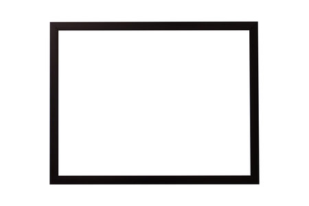 Wooden frame or Photo frame isolated on white background, With Clipping path.の写真素材