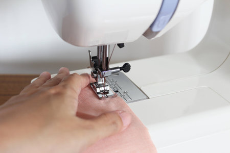 Sewing machine close up