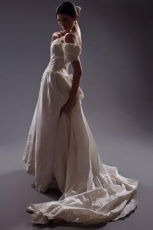 Woman bride in the studio. . High quality photo.の写真素材