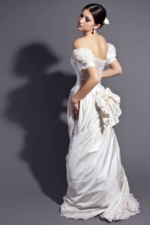 Woman bride in the studio. . High quality photo.の写真素材