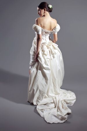 Woman bride in the studio. . High quality photo.の写真素材