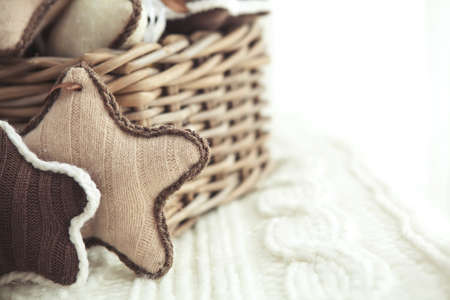 Christmas home decor, beautiful holiday decoration. High quality photo.の写真素材