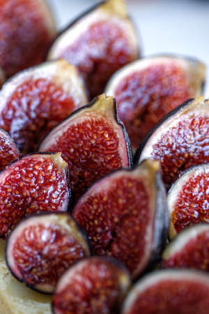 Fig fruits close-up, fresh fruit. High quality photo.の写真素材