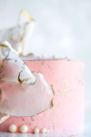 Wedding cake, cake for a wedding. High quality photo.の写真素材