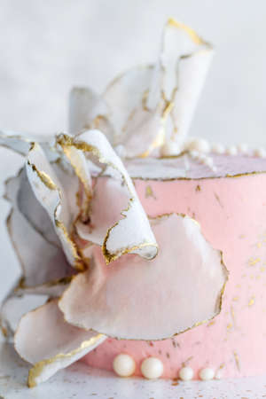 Wedding cake, cake for a wedding. High quality photo.の写真素材