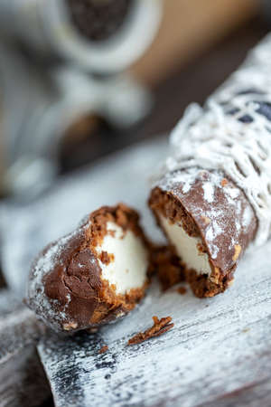 Nice cake. Unusual culinary product. Interesting food. High quality photoの写真素材