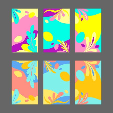 Summer abstract background. Template of web banner. Summer collectionのイラスト素材
