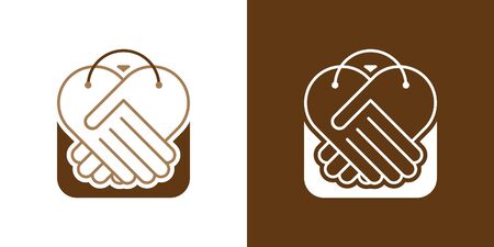 emblem for a store of bags and leather accessoriesのイラスト素材