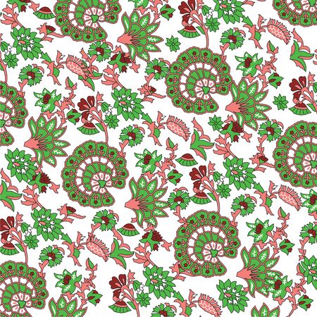 Fabric pattern designのイラスト素材