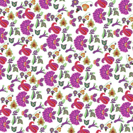 Seamless Fabric Pattern Designのイラスト素材