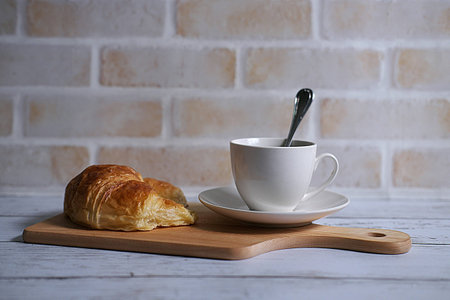 Coffee and croissantの素材