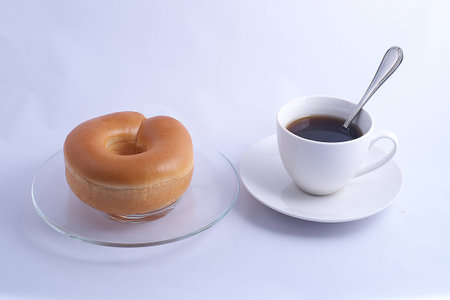 coffee and donutの写真素材