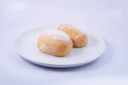 Iced Buns object isolated on white backgroundの写真素材